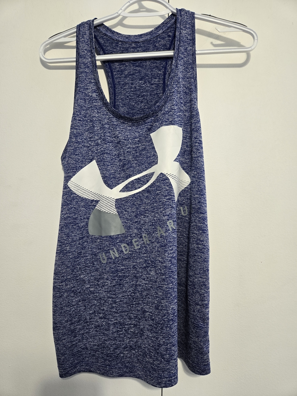 Under Armour HeatGear‎ Racerback Tank Top Blue Space Dye Size Small